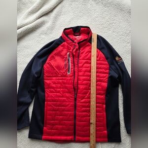 Sunice Men's Red and Black Performance Jacket XL